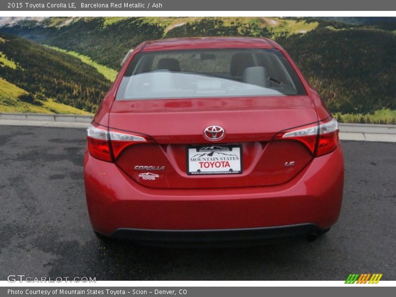 Barcelona Red Metallic / Ash 2015 Toyota Corolla LE