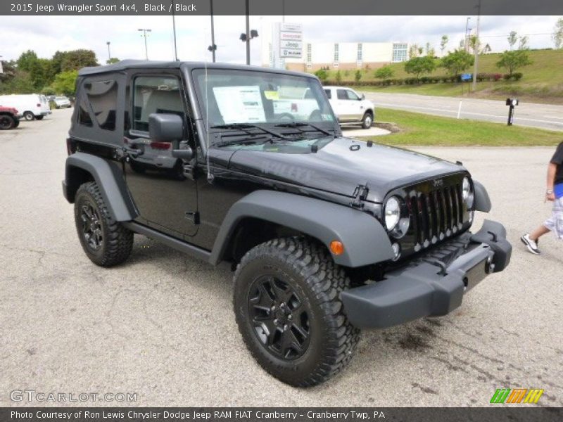 Black / Black 2015 Jeep Wrangler Sport 4x4