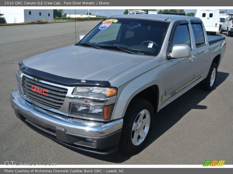 Pure Silver Metallic / Ebony 2010 GMC Canyon SLE Crew Cab