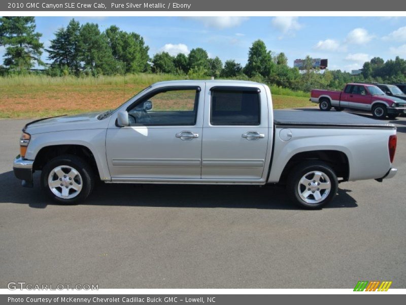 Pure Silver Metallic / Ebony 2010 GMC Canyon SLE Crew Cab