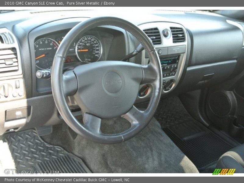 Pure Silver Metallic / Ebony 2010 GMC Canyon SLE Crew Cab