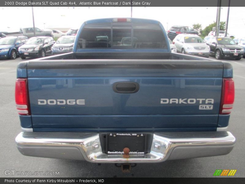 Atlantic Blue Pearlcoat / Dark Slate Gray 2003 Dodge Dakota SLT Quad Cab 4x4