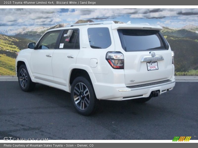 Blizzard White / Sand Beige 2015 Toyota 4Runner Limited 4x4