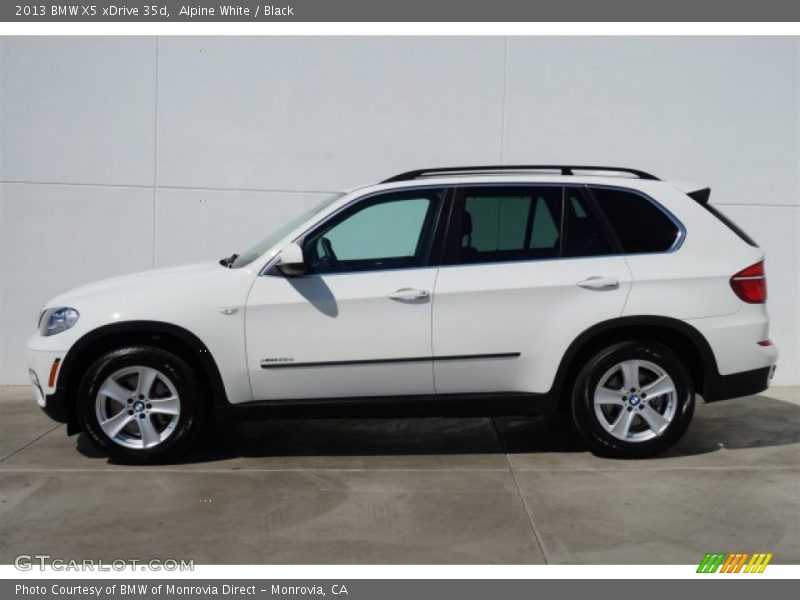 Alpine White / Black 2013 BMW X5 xDrive 35d