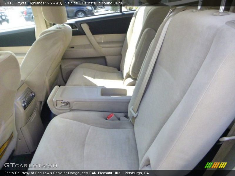 Nautical Blue Metallic / Sand Beige 2013 Toyota Highlander V6 4WD