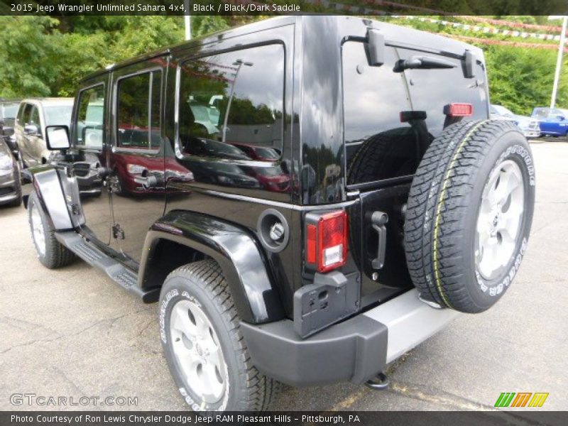 Black / Black/Dark Saddle 2015 Jeep Wrangler Unlimited Sahara 4x4