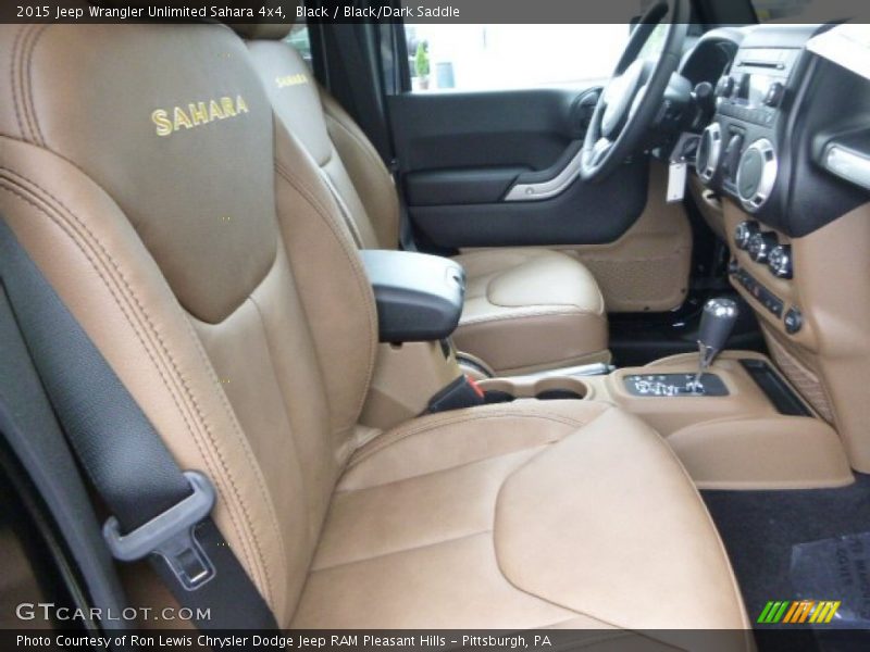 Front Seat of 2015 Wrangler Unlimited Sahara 4x4