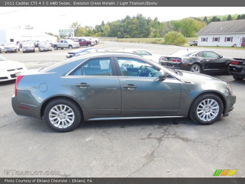 Evolution Green Metallic / Light Titanium/Ebony 2011 Cadillac CTS 4 3.0 AWD Sedan