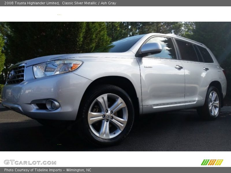 Classic Silver Metallic / Ash Gray 2008 Toyota Highlander Limited