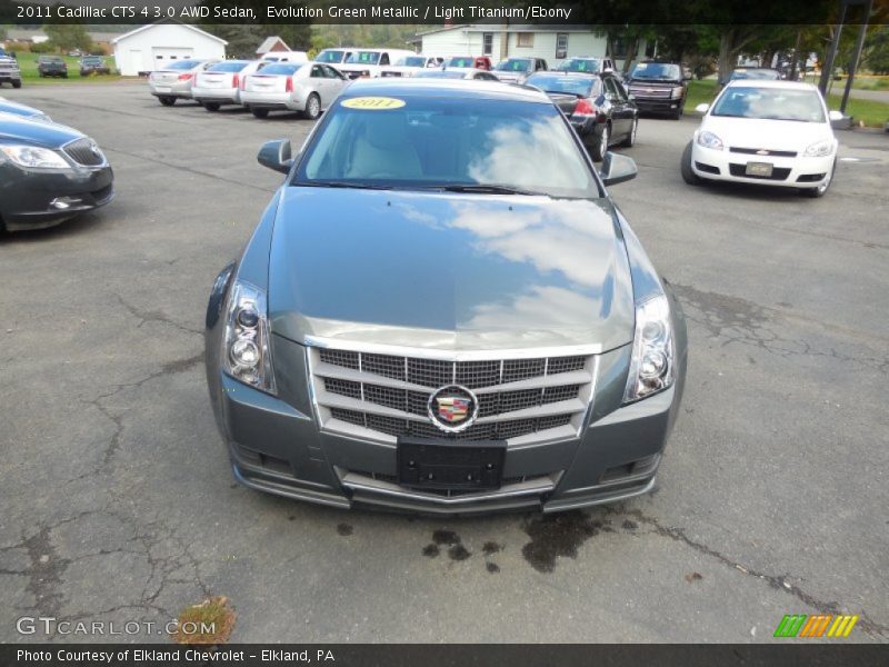 Evolution Green Metallic / Light Titanium/Ebony 2011 Cadillac CTS 4 3.0 AWD Sedan