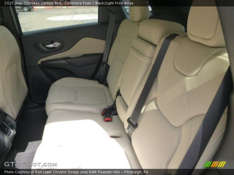 Cashmere Pearl / Black/Light Frost Beige 2015 Jeep Cherokee Limited 4x4