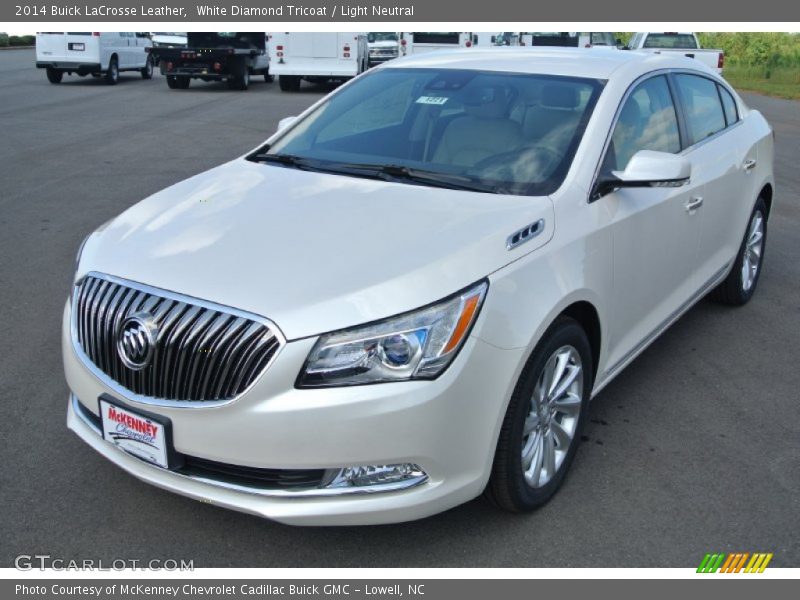 White Diamond Tricoat / Light Neutral 2014 Buick LaCrosse Leather