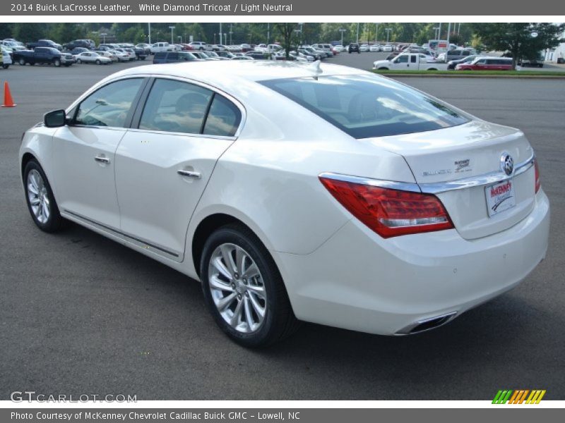 White Diamond Tricoat / Light Neutral 2014 Buick LaCrosse Leather