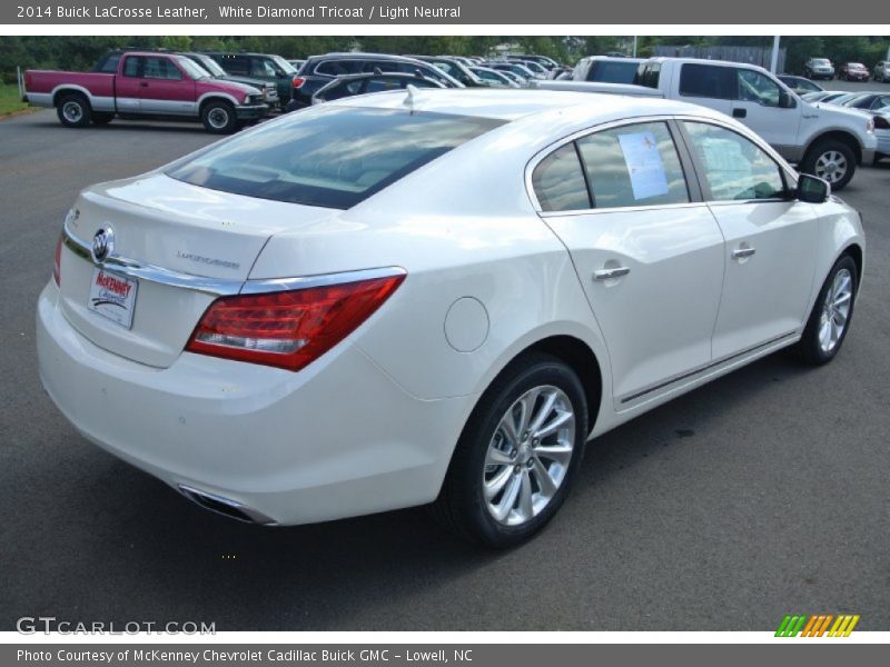 White Diamond Tricoat / Light Neutral 2014 Buick LaCrosse Leather