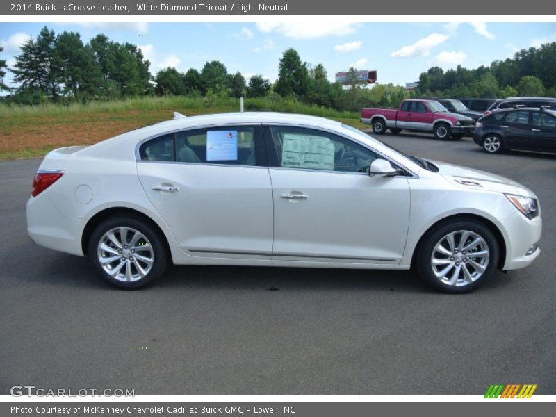 White Diamond Tricoat / Light Neutral 2014 Buick LaCrosse Leather