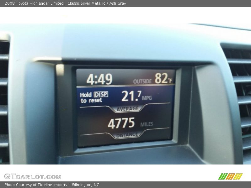 Classic Silver Metallic / Ash Gray 2008 Toyota Highlander Limited