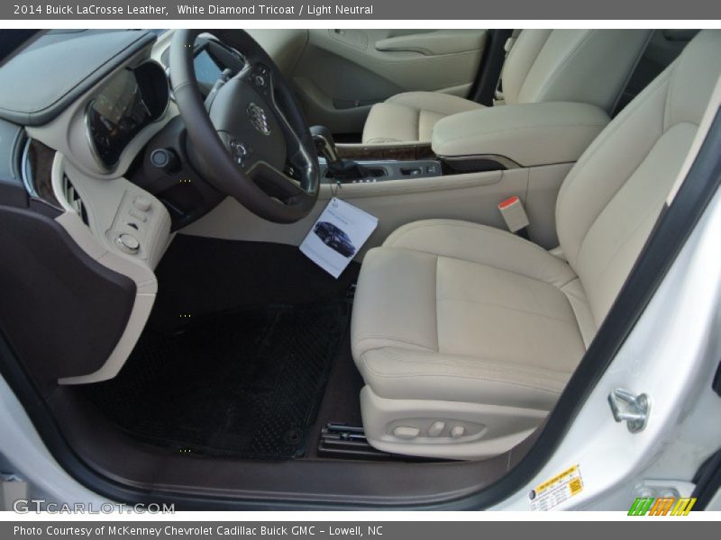 White Diamond Tricoat / Light Neutral 2014 Buick LaCrosse Leather