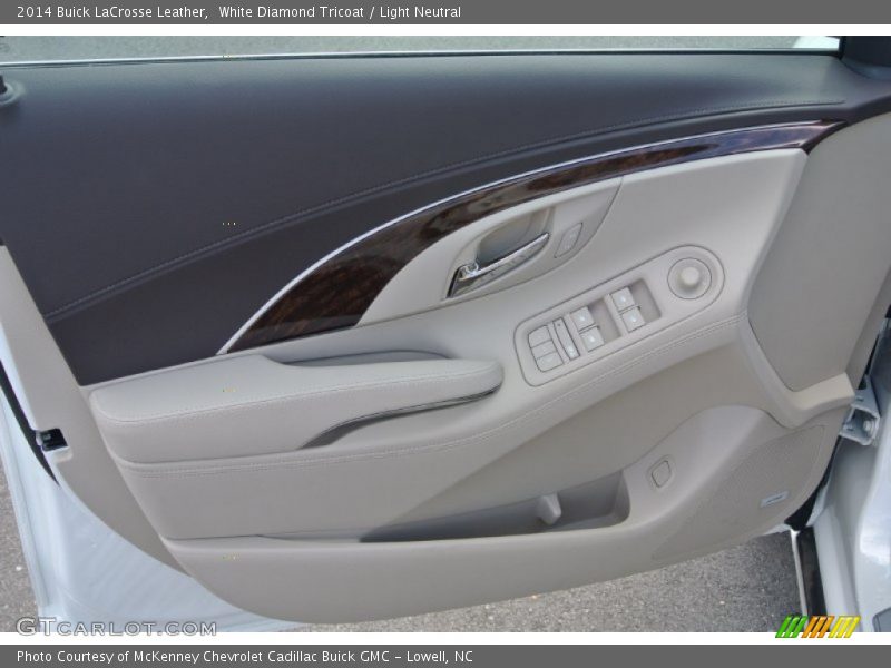 White Diamond Tricoat / Light Neutral 2014 Buick LaCrosse Leather
