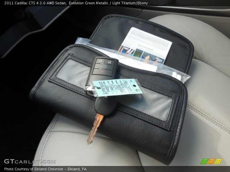 Evolution Green Metallic / Light Titanium/Ebony 2011 Cadillac CTS 4 3.0 AWD Sedan