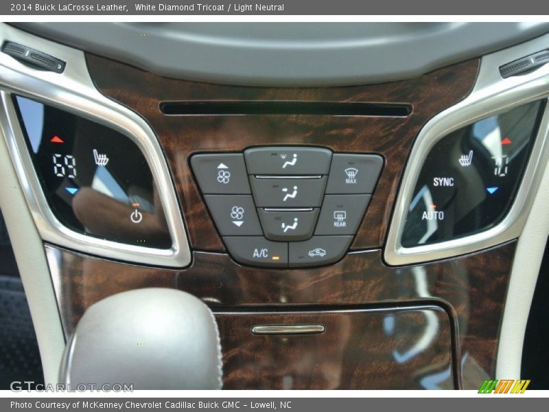 White Diamond Tricoat / Light Neutral 2014 Buick LaCrosse Leather