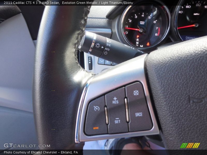 Evolution Green Metallic / Light Titanium/Ebony 2011 Cadillac CTS 4 3.0 AWD Sedan
