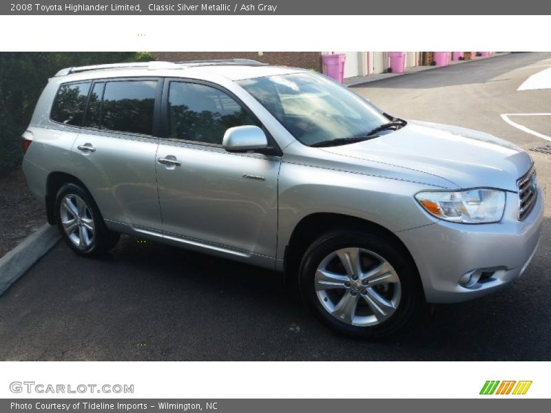 Classic Silver Metallic / Ash Gray 2008 Toyota Highlander Limited