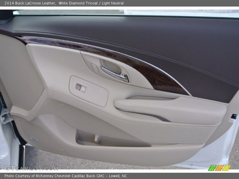 White Diamond Tricoat / Light Neutral 2014 Buick LaCrosse Leather
