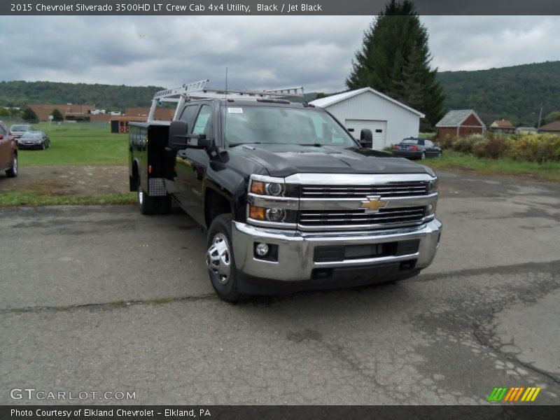 Black / Jet Black 2015 Chevrolet Silverado 3500HD LT Crew Cab 4x4 Utility