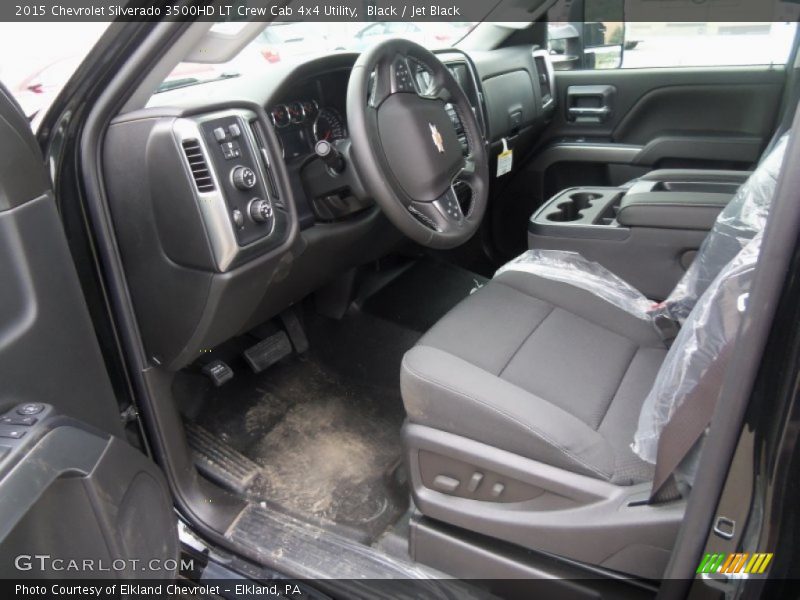 Jet Black Interior - 2015 Silverado 3500HD LT Crew Cab 4x4 Utility 