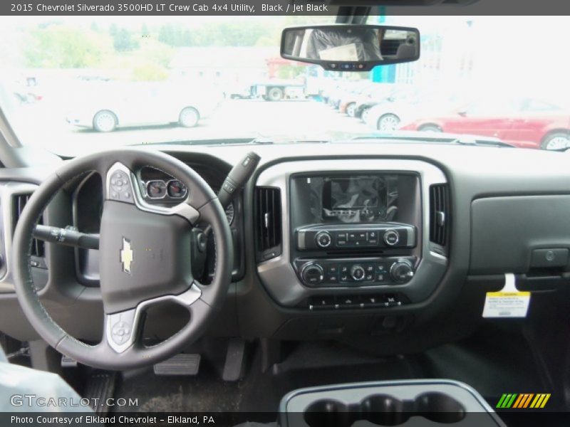 Dashboard of 2015 Silverado 3500HD LT Crew Cab 4x4 Utility