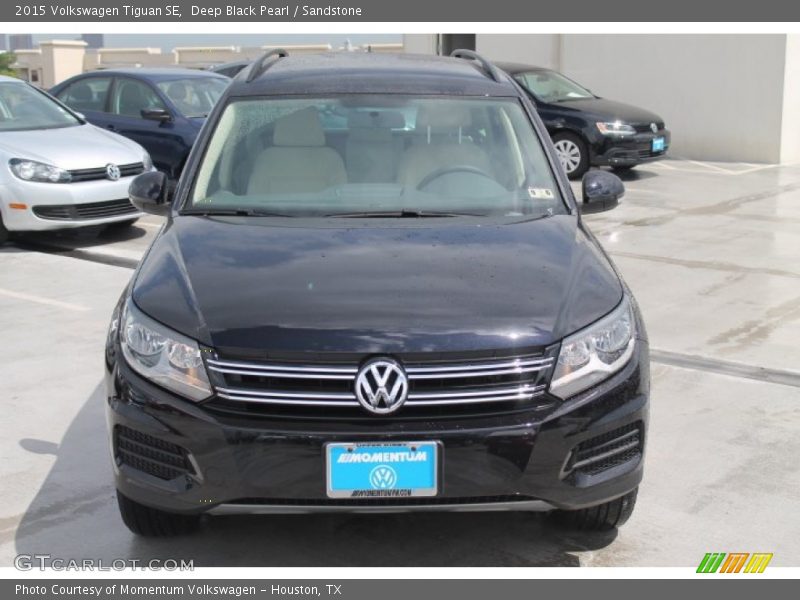 Deep Black Pearl / Sandstone 2015 Volkswagen Tiguan SE