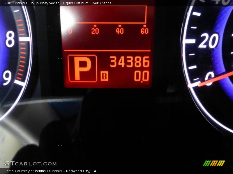 Liquid Platinum Silver / Stone 2008 Infiniti G 35 Journey Sedan