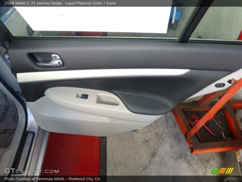 Liquid Platinum Silver / Stone 2008 Infiniti G 35 Journey Sedan