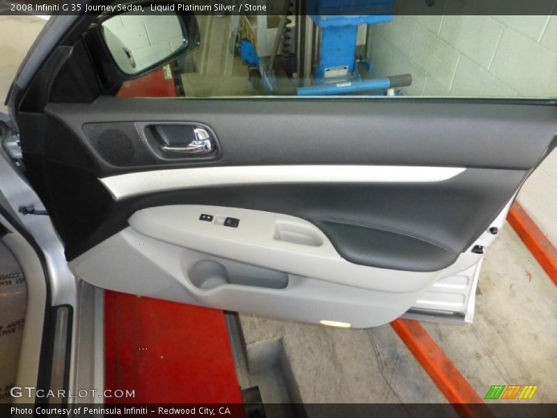 Liquid Platinum Silver / Stone 2008 Infiniti G 35 Journey Sedan