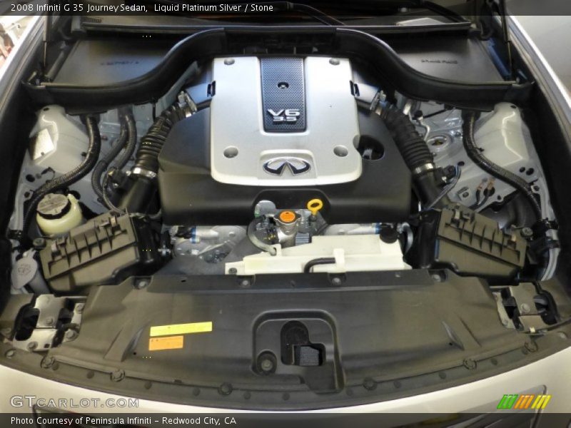 Liquid Platinum Silver / Stone 2008 Infiniti G 35 Journey Sedan
