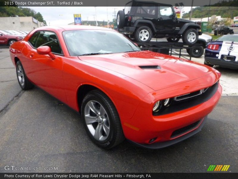 TorRed / Black 2015 Dodge Challenger SXT