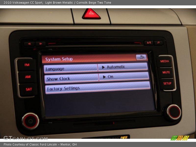 Light Brown Metallic / Cornsilk Beige Two Tone 2010 Volkswagen CC Sport