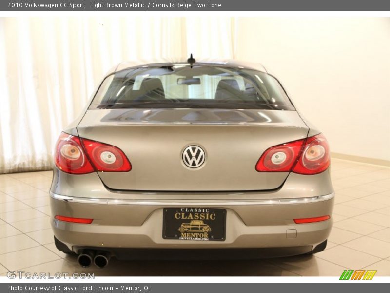 Light Brown Metallic / Cornsilk Beige Two Tone 2010 Volkswagen CC Sport