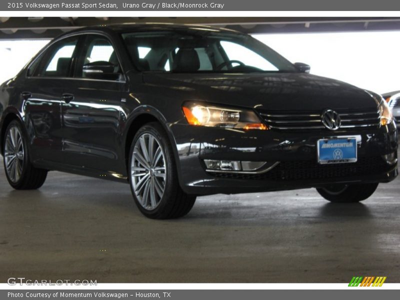 Urano Gray / Black/Moonrock Gray 2015 Volkswagen Passat Sport Sedan