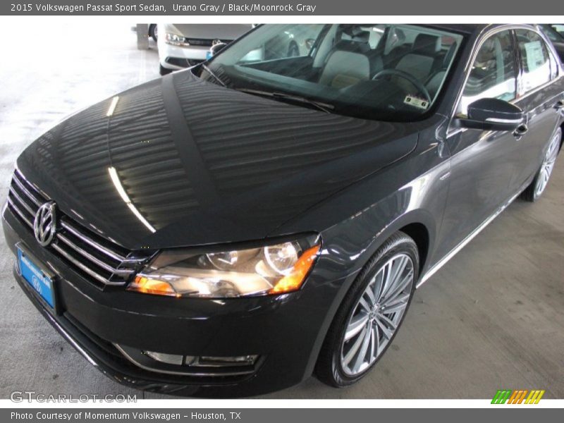 Urano Gray / Black/Moonrock Gray 2015 Volkswagen Passat Sport Sedan