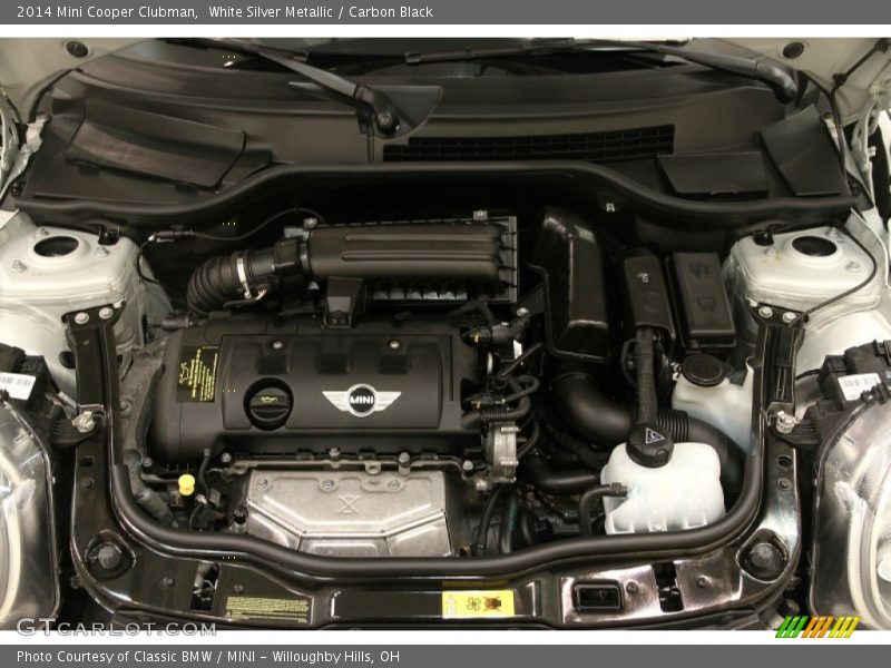 White Silver Metallic / Carbon Black 2014 Mini Cooper Clubman