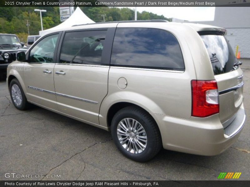 Cashmere/Sandstone Pearl / Dark Frost Beige/Medium Frost Beige 2015 Chrysler Town & Country Limited Platinum