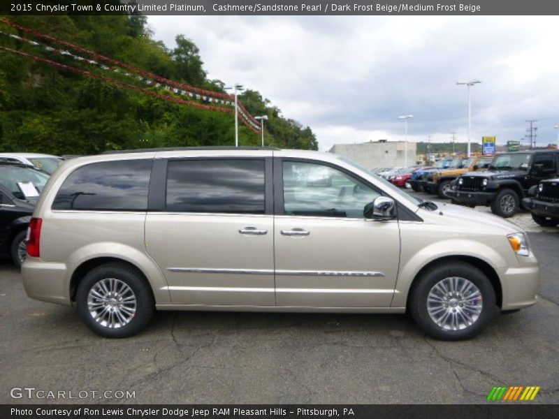 Cashmere/Sandstone Pearl / Dark Frost Beige/Medium Frost Beige 2015 Chrysler Town & Country Limited Platinum