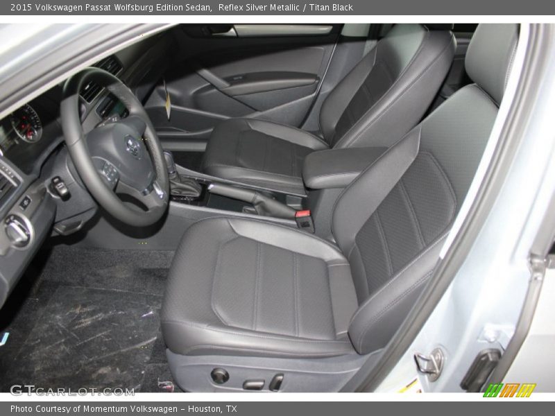 Front Seat of 2015 Passat Wolfsburg Edition Sedan