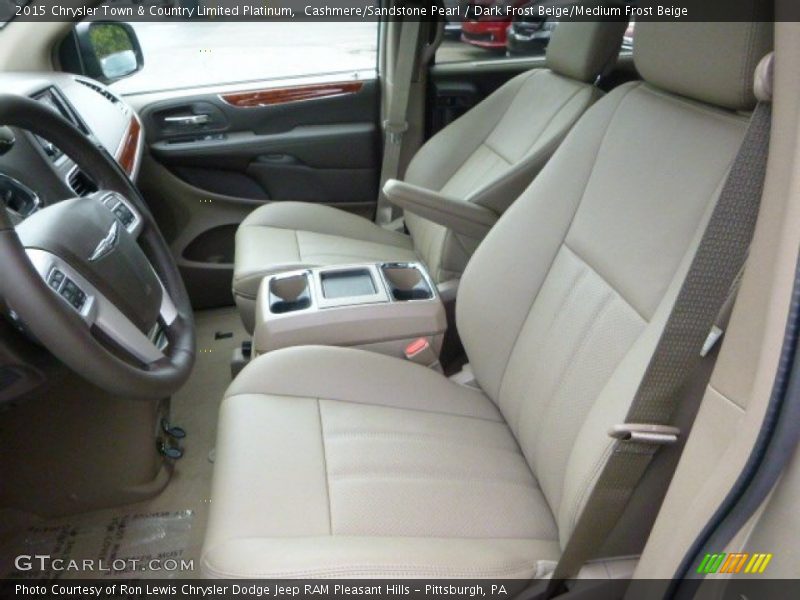 Front Seat of 2015 Town & Country Limited Platinum