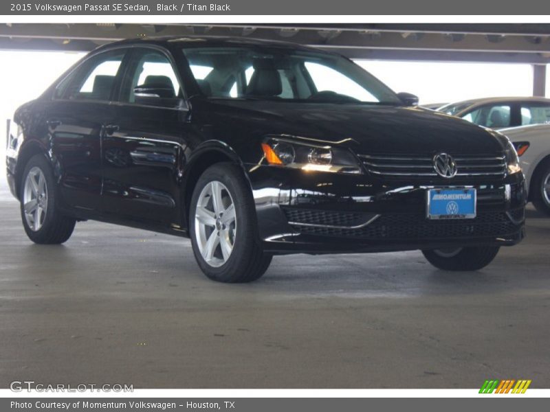 Black / Titan Black 2015 Volkswagen Passat SE Sedan
