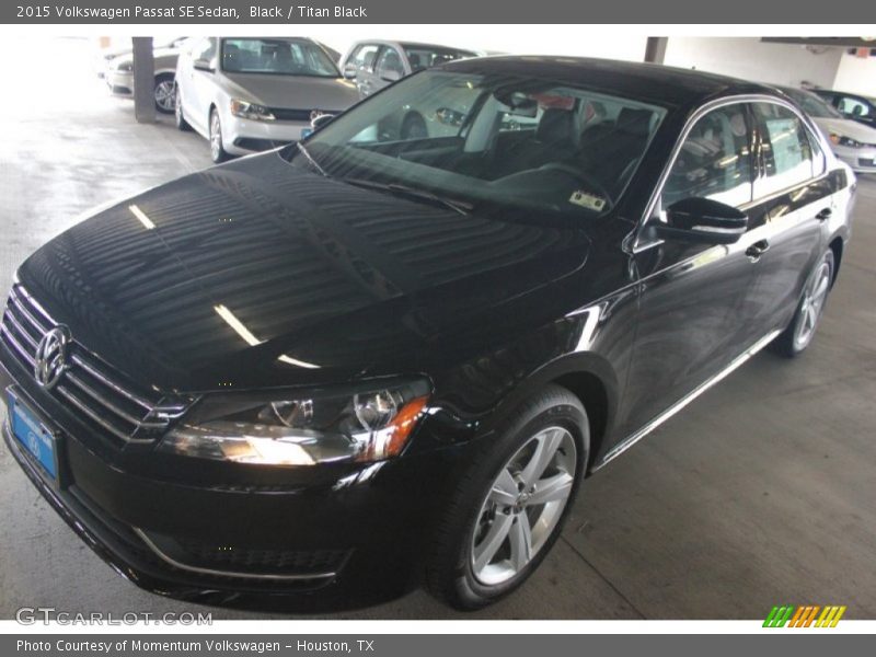 Black / Titan Black 2015 Volkswagen Passat SE Sedan