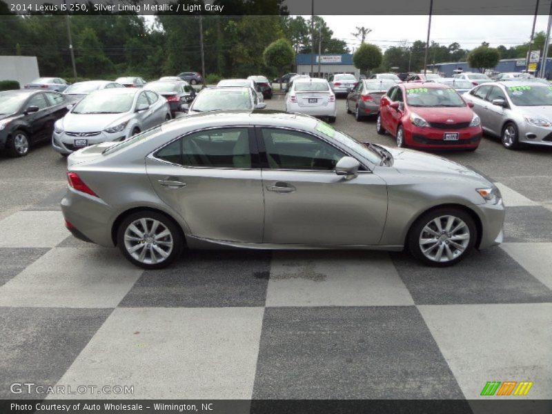 Silver Lining Metallic / Light Gray 2014 Lexus IS 250