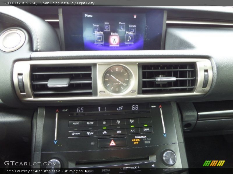 Silver Lining Metallic / Light Gray 2014 Lexus IS 250