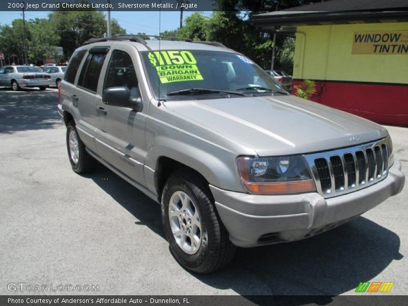 Silverstone Metallic / Agate 2000 Jeep Grand Cherokee Laredo